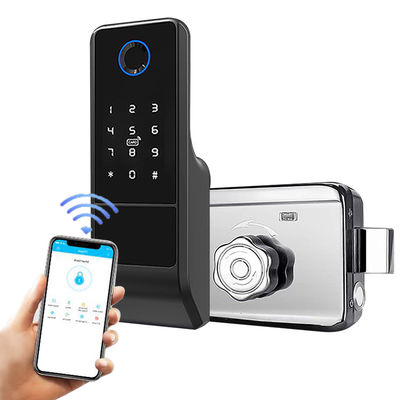 La porte biométrique d'empreinte digitale de serrure de porte de Smart d'empreinte digitale d'APPLI de Tuya Wifi manipulent la serrure Keyless de Digital