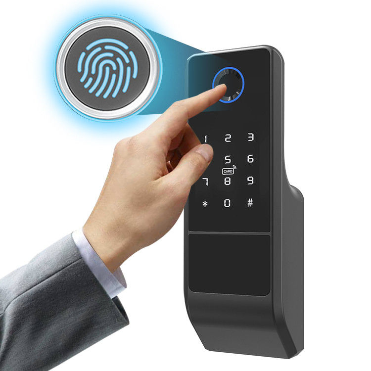 Serrure à la maison plate ouverte mobile de l'empreinte digitale RFID de contrôle de serrure intelligente de Tuya Wifi