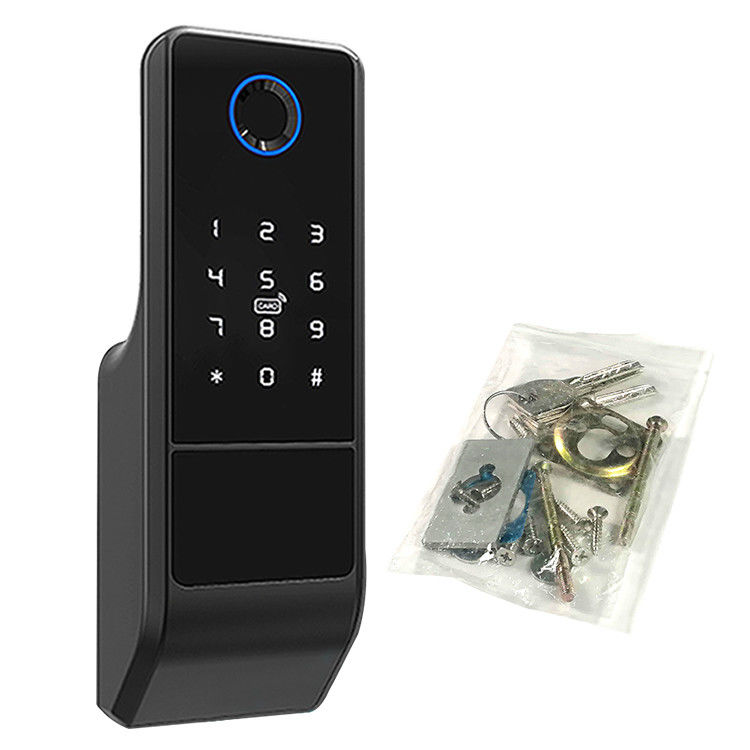 Serrure à la maison plate ouverte mobile de l'empreinte digitale RFID de contrôle de serrure intelligente de Tuya Wifi