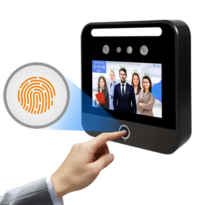 Enregistreur de temps biométrique de machine d'assistance de reconnaissance des visages d'écran tactile de 5 IPS de pouce