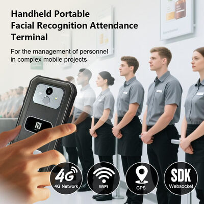 Portable Time Attendance System Android Biometric Facial Recognition Terminal