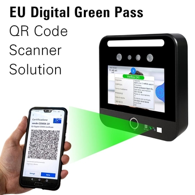 C19 délivre un certificat le lecteur vert Wifi Portable Wireless de scanner de code de Qr de passage de Digital d'Eu de DCC