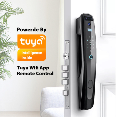 Serrure de porte intelligente de reconnaissance des visages de serrure de Smart d'empreinte digitale de Tuya avec Wifi