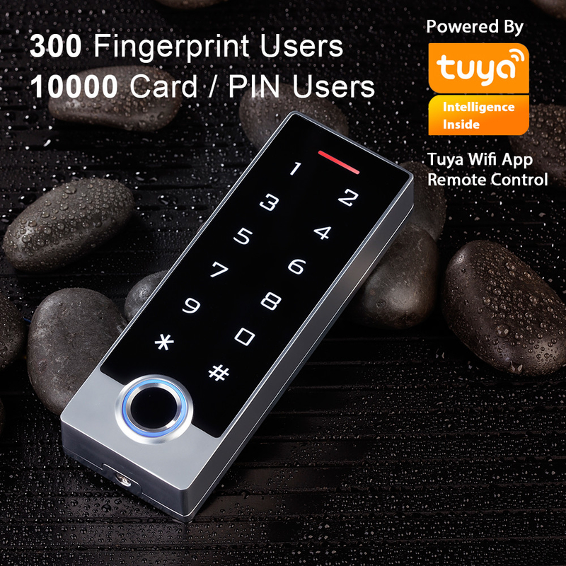 APPLI mobile Access d'empreinte digitale de carte de RFID de porte de contrôle d'accès de système de clavier numérique biométrique de contact