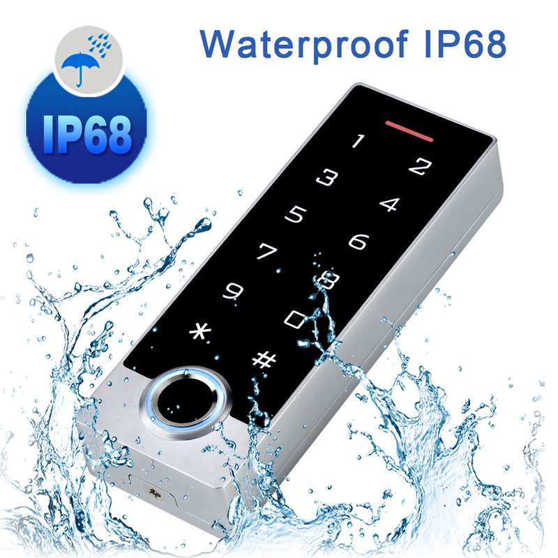 Clavier numérique imperméable du contact IP68 d'empreinte digitale d'appli de Tuya de porte de carte biométrique du contrôle d'accès RFID