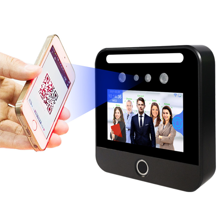 Enregistreur de temps biométrique des employés de scanner d'empreinte digitale de machine d'assistance de reconnaissance des visages