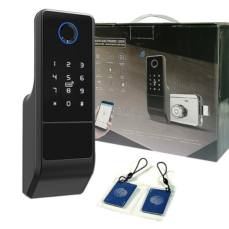 Serrure de porte d'APPLI de serrure de Tuya Smart d'empreinte digitale de sécurité à la maison à télécommande