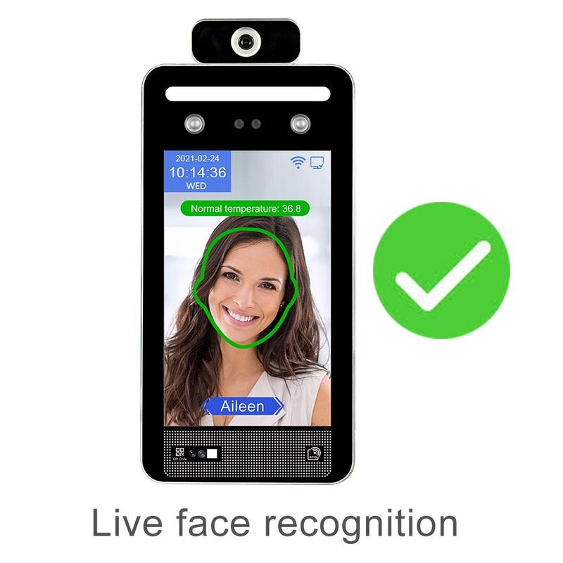 Scanner de passage de vert du système UE Digital Scaricare de la température de reconnaissance des visages de code de certificat sanitaire de l'Italie