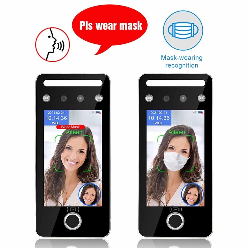 serrure de porte de dispositif d'empreinte digitale de système SDK d'Access de reconnaissance des visages de 0.2s AI