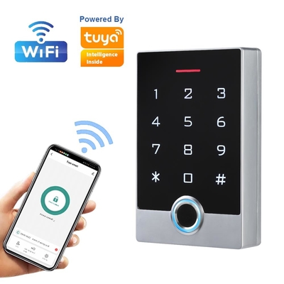 Clavier numérique autonome imperméable du système IP68 de contrôle d'accès de porte de Wifi Tuya RFID/empreinte digitale