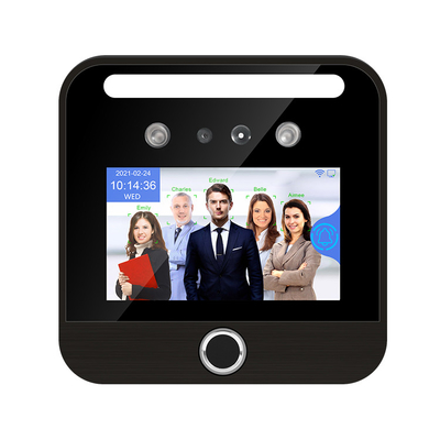 Enregistreur de temps biométrique des employés de scanner d'empreinte digitale de machine d'assistance de reconnaissance des visages