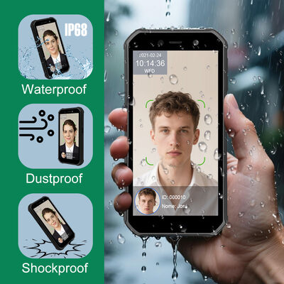 Appareil de reconnaissance faciale Android extérieur portable 4G pour la présence des employés