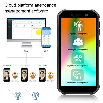 Appareil de reconnaissance faciale Android extérieur portable 4G pour la présence des employés