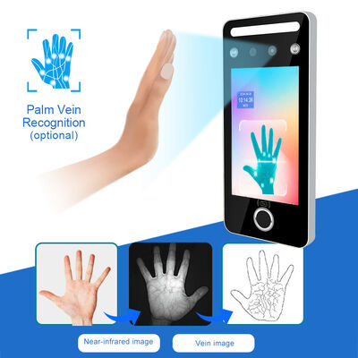 Écran tactile 5 pouces multi-mode professionnel de l'empreinte digitale du visage Machine de contrôle d'accès RFID avec RS485