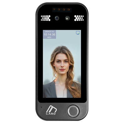 Terminal de contrôle d'accès biométrique avec reconnaissance faciale dynamique et empreintes digitales, étanche IP65, appareil de pointage