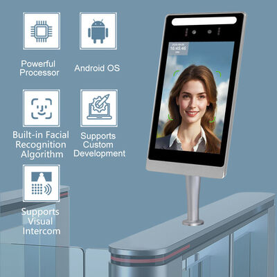 SI-A08 Android Reconnaissance faciale et veine palmaire Terminal de contrôle d'accès Détection de la vivacité binoculaire