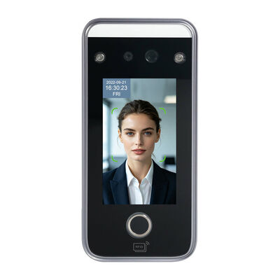 Terminal intelligent de contrôle d'accès biométrique et de pointage avec écran tactile et double caméra