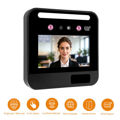 Machine de contrôle d'accès à l'accès à la carte RFID basée sur AI avec module WiFi / 4G