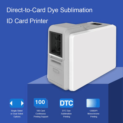 Imprimante de cartes à impression recto verso avec sublimation thermique et résolution 300 DPI pour l'impression de cartes d'identité en PVC