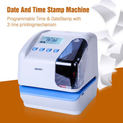 Machine de pointage par clé USB avec horodatage, horloge à cartes perforées multilingue avec impression 2 lignes