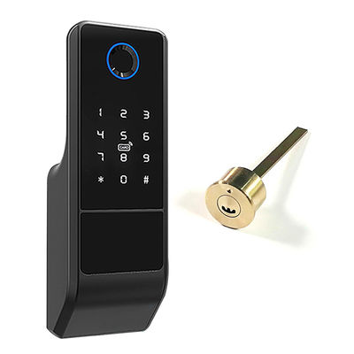 Matériel Keyless d'alliage d'aluminium de serrure intelligente de Digital Tuya d'empreinte digitale d'APPLI de Wifi