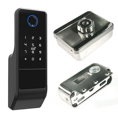 Matériel Keyless d'alliage d'aluminium de serrure intelligente de Digital Tuya d'empreinte digitale d'APPLI de Wifi