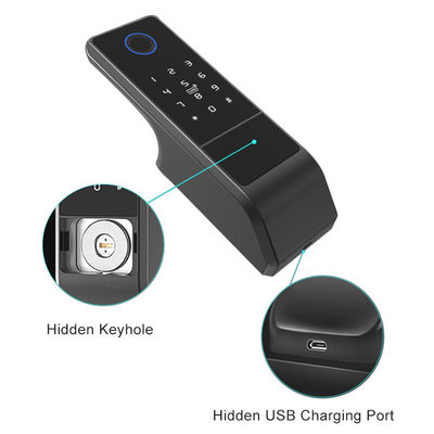 Serrure à la maison plate ouverte mobile de l'empreinte digitale RFID de contrôle de serrure intelligente de Tuya Wifi