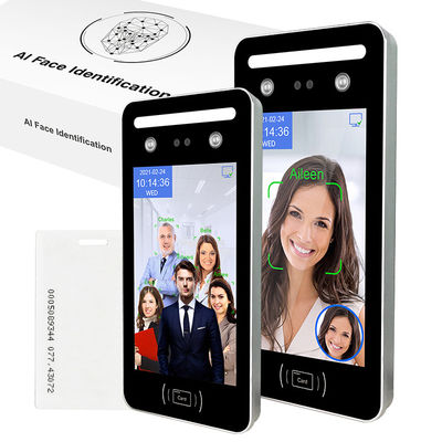 Système dynamique léger évident d'Access de reconnaissance des visages d'AI WDR écran tactile de 8 pouces