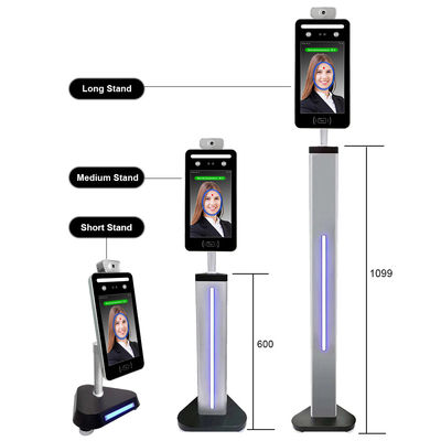 Dispositif de contrôle d'accès de reconnaissance des visages de détection de la température de Code QR WIFI de logiciel de Web