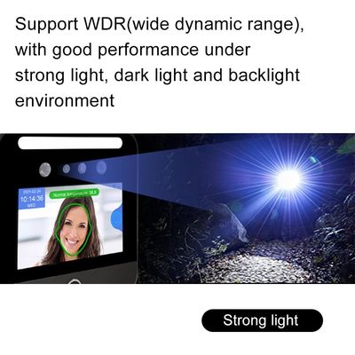 Détection de la température de machine d'assistance de reconnaissance des visages des employés