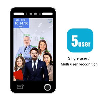 Système facial biométrique de contrôle d'accès de reconnaissance de l'empreinte digitale AI pour l'assistance