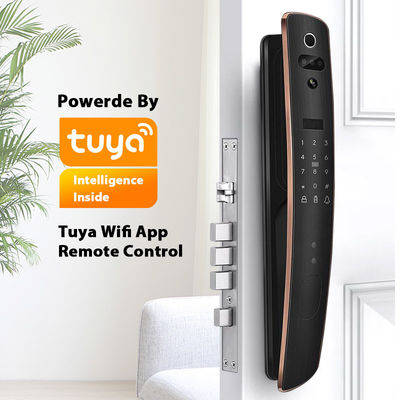 alliage d'aluminium de la serrure RFID de Digital Tuya du visage 3D de contrôle d'accès futé d'empreinte digitale